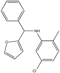  5-chloro-N-[furan-2-yl(phenyl)methyl]-2-methylaniline