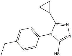 5-cyclopropyl-4-(4-ethylphenyl)-4H-1,2,4-triazole-3-thiol