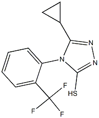  5-cyclopropyl-4-[2-(trifluoromethyl)phenyl]-4H-1,2,4-triazole-3-thiol