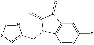 5-fluoro-1-(1,3-thiazol-4-ylmethyl)-2,3-dihydro-1H-indole-2,3-dione