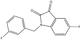 5-fluoro-1-[(3-fluorophenyl)methyl]-2,3-dihydro-1H-indole-2,3-dione
