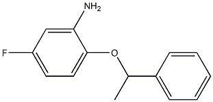 5-fluoro-2-(1-phenylethoxy)aniline Structure