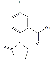 5-fluoro-2-(2-oxo-1,3-oxazolidin-3-yl)benzoic acid|