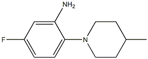 5-fluoro-2-(4-methylpiperidin-1-yl)aniline Structure