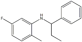 5-fluoro-2-methyl-N-(1-phenylpropyl)aniline Structure