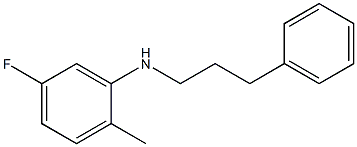 5-fluoro-2-methyl-N-(3-phenylpropyl)aniline Structure