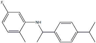 5-fluoro-2-methyl-N-{1-[4-(propan-2-yl)phenyl]ethyl}aniline