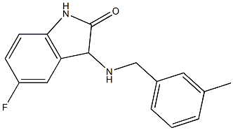 5-fluoro-3-{[(3-methylphenyl)methyl]amino}-2,3-dihydro-1H-indol-2-one Structure