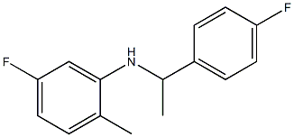 5-fluoro-N-[1-(4-fluorophenyl)ethyl]-2-methylaniline Structure