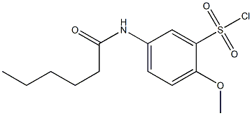 5-hexanamido-2-methoxybenzene-1-sulfonyl chloride 结构式