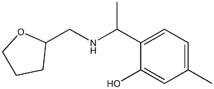  5-methyl-2-{1-[(oxolan-2-ylmethyl)amino]ethyl}phenol