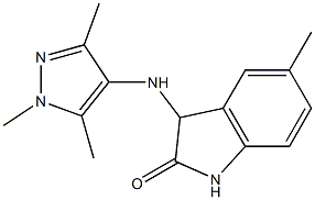  5-methyl-3-[(1,3,5-trimethyl-1H-pyrazol-4-yl)amino]-2,3-dihydro-1H-indol-2-one