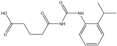 5-oxo-5-({[2-(propan-2-yl)phenyl]carbamoyl}amino)pentanoic acid Struktur