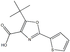 5-tert-butyl-2-(thiophen-2-yl)-1,3-oxazole-4-carboxylic acid Structure
