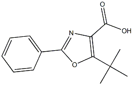 5-tert-butyl-2-phenyl-1,3-oxazole-4-carboxylic acid Structure