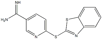 6-(1,3-benzothiazol-2-ylsulfanyl)pyridine-3-carboximidamide