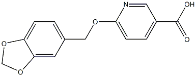  6-(2H-1,3-benzodioxol-5-ylmethoxy)pyridine-3-carboxylic acid