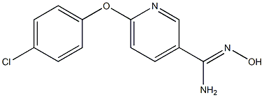 6-(4-chlorophenoxy)-N'-hydroxypyridine-3-carboximidamide Structure