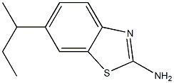 6-(butan-2-yl)-1,3-benzothiazol-2-amine,,结构式