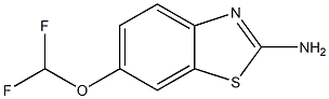 6-(difluoromethoxy)-1,3-benzothiazol-2-amine,,结构式