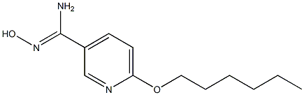 6-(hexyloxy)-N'-hydroxypyridine-3-carboximidamide Structure