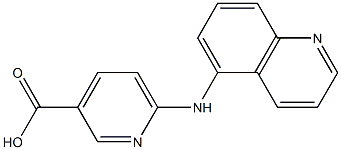 6-(quinolin-5-ylamino)pyridine-3-carboxylic acid 化学構造式