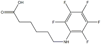 6-[(pentafluorophenyl)amino]hexanoic acid Structure