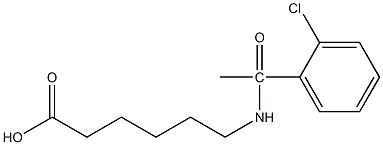  6-[1-(2-chlorophenyl)acetamido]hexanoic acid