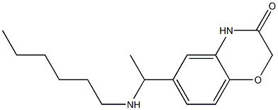 6-[1-(hexylamino)ethyl]-3,4-dihydro-2H-1,4-benzoxazin-3-one