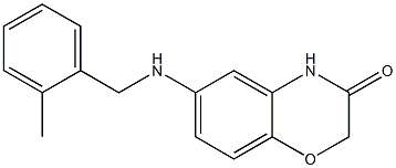  6-{[(2-methylphenyl)methyl]amino}-3,4-dihydro-2H-1,4-benzoxazin-3-one
