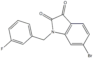  6-bromo-1-[(3-fluorophenyl)methyl]-2,3-dihydro-1H-indole-2,3-dione