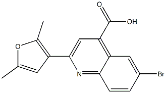  6-bromo-2-(2,5-dimethylfuran-3-yl)quinoline-4-carboxylic acid