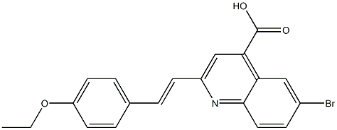6-bromo-2-[(E)-2-(4-ethoxyphenyl)vinyl]quinoline-4-carboxylic acid
