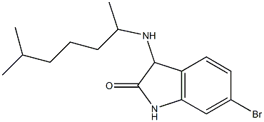  6-bromo-3-[(6-methylheptan-2-yl)amino]-2,3-dihydro-1H-indol-2-one