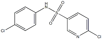 6-chloro-N-(4-chlorophenyl)pyridine-3-sulfonamide Structure