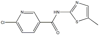  6-chloro-N-(5-methyl-1,3-thiazol-2-yl)pyridine-3-carboxamide