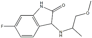 6-fluoro-3-[(1-methoxypropan-2-yl)amino]-2,3-dihydro-1H-indol-2-one|