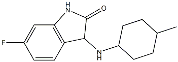 6-fluoro-3-[(4-methylcyclohexyl)amino]-2,3-dihydro-1H-indol-2-one Struktur