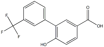 6-hydroxy-3'-(trifluoromethyl)-1,1'-biphenyl-3-carboxylic acid Structure