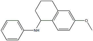 6-methoxy-N-phenyl-1,2,3,4-tetrahydronaphthalen-1-amine,,结构式