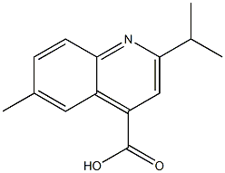  6-methyl-2-(propan-2-yl)quinoline-4-carboxylic acid
