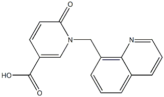 6-oxo-1-(quinolin-8-ylmethyl)-1,6-dihydropyridine-3-carboxylic acid