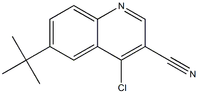 6-tert-butyl-4-chloroquinoline-3-carbonitrile Structure
