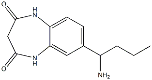 7-(1-aminobutyl)-2,3,4,5-tetrahydro-1H-1,5-benzodiazepine-2,4-dione,,结构式