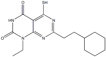  7-(2-cyclohexylethyl)-1-ethyl-5-mercaptopyrimido[4,5-d]pyrimidine-2,4(1H,3H)-dione