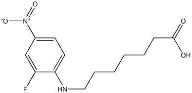7-[(2-fluoro-4-nitrophenyl)amino]heptanoic acid Structure