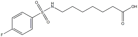 7-[(4-fluorobenzene)sulfonamido]heptanoic acid|