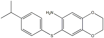 7-{[4-(propan-2-yl)phenyl]sulfanyl}-2,3-dihydro-1,4-benzodioxin-6-amine