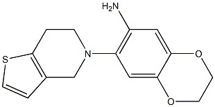 7-{4H,5H,6H,7H-thieno[3,2-c]pyridin-5-yl}-2,3-dihydro-1,4-benzodioxin-6-amine|