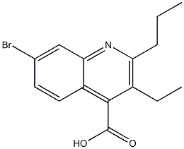  7-bromo-3-ethyl-2-propylquinoline-4-carboxylic acid